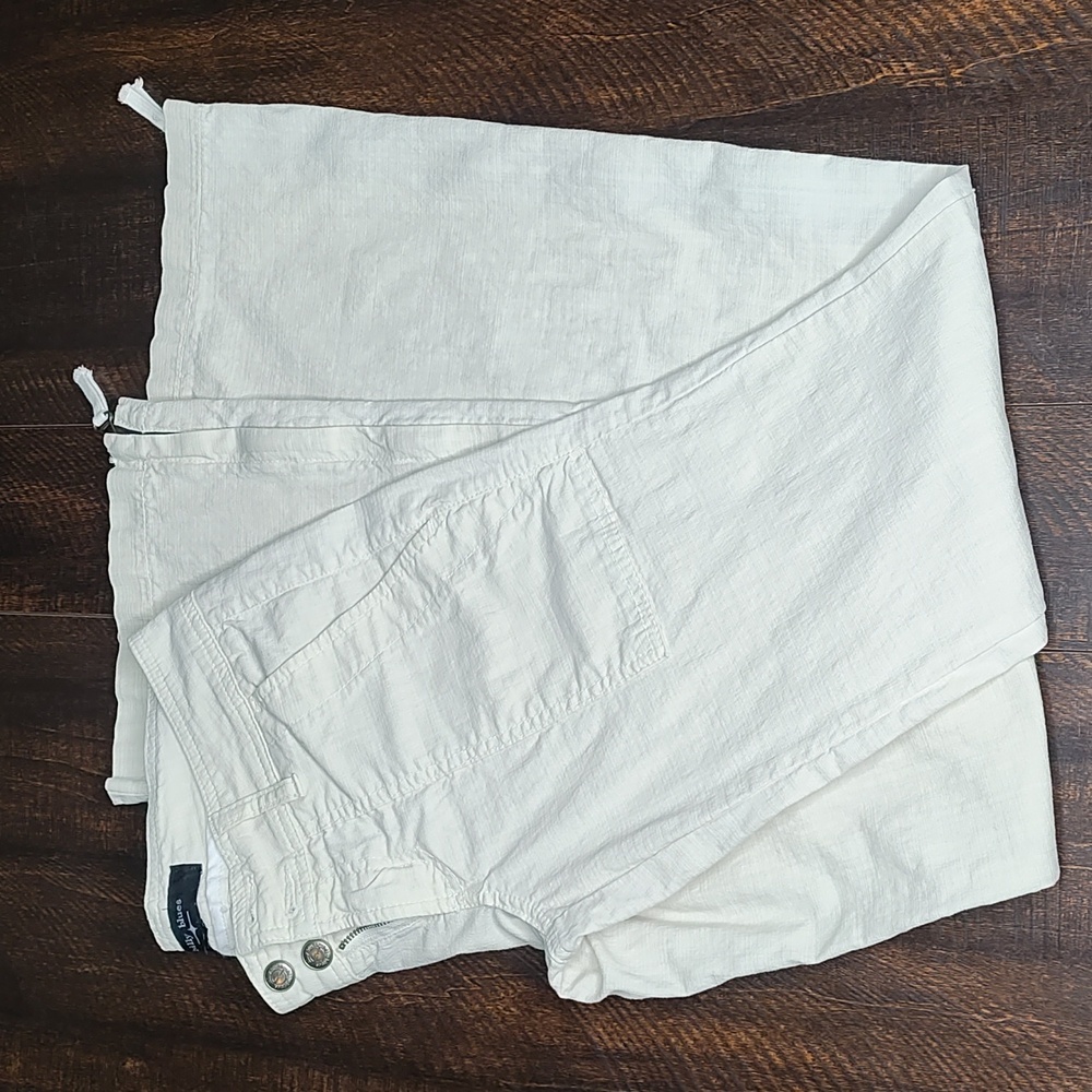 Vintage Billy blues khaki flare zipper jeans with stretch women's size 2